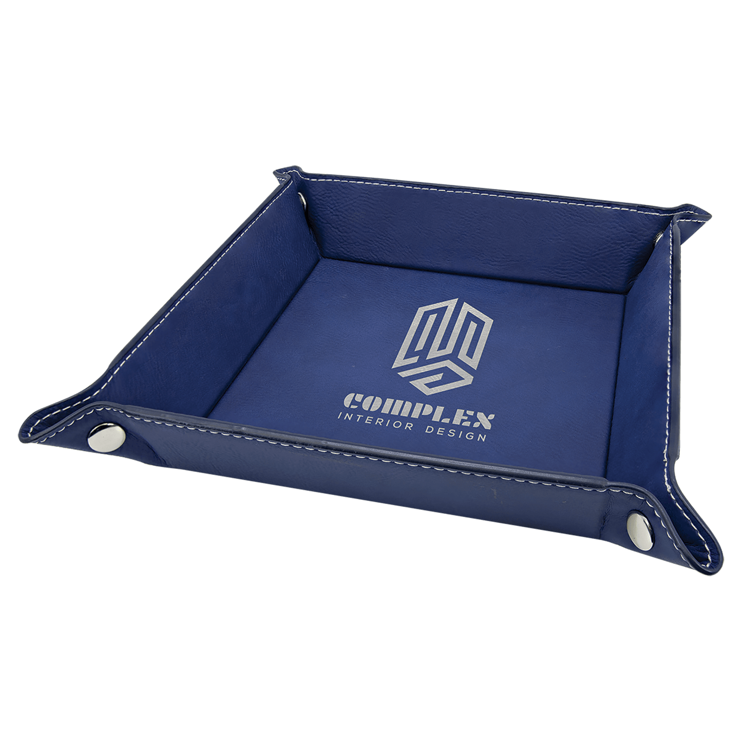 Folding Dice Tray - Engraved Leatherette