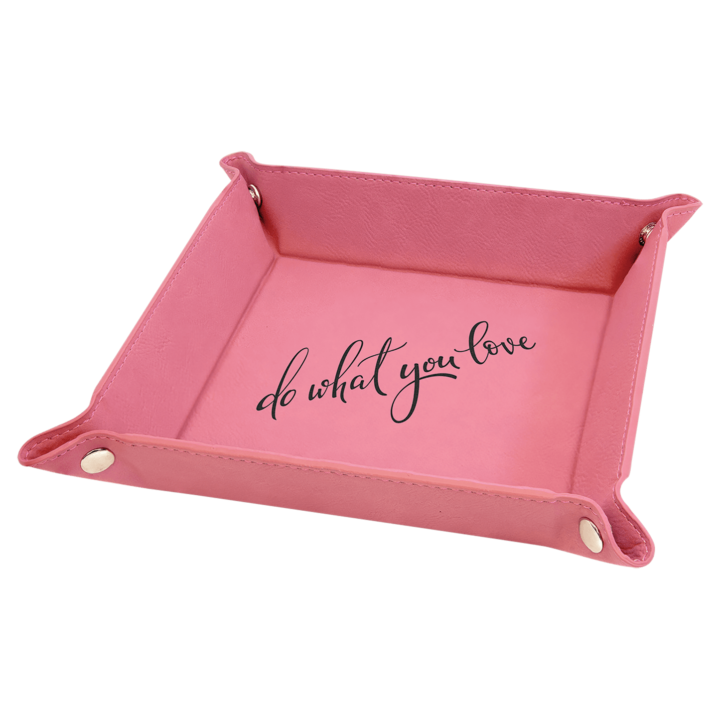 Folding Dice Tray - Engraved Leatherette